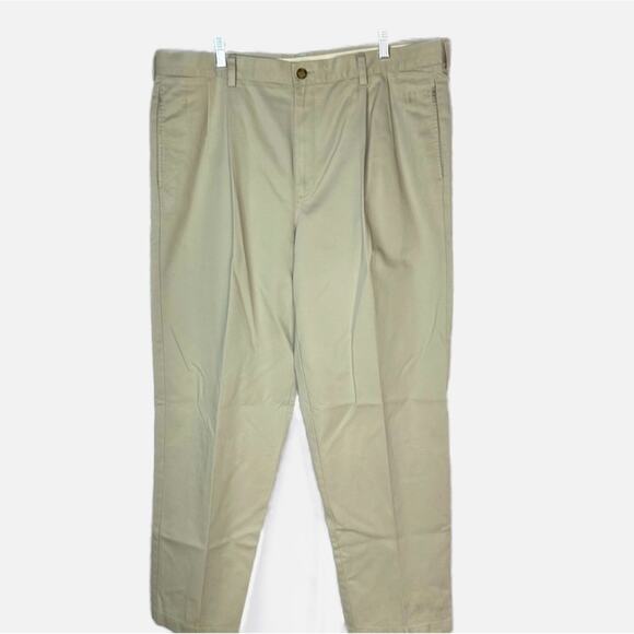 L.L. Bean Classic Fit Chino Khaki Pants - Picture 1 of 5